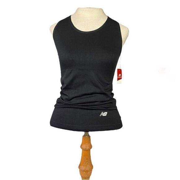 New Balance NWT Women’s Performance Seamless Tank in Caviar Black Size Small - Picture 3 of 12
